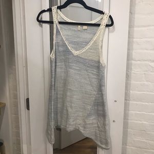 Anthro Crochet Tank – Sky